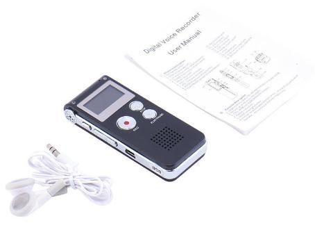 Factory Wholesale 2018 Rechargeable 8GB Digital Audio/Sound/Voice Recorder Dictaphone