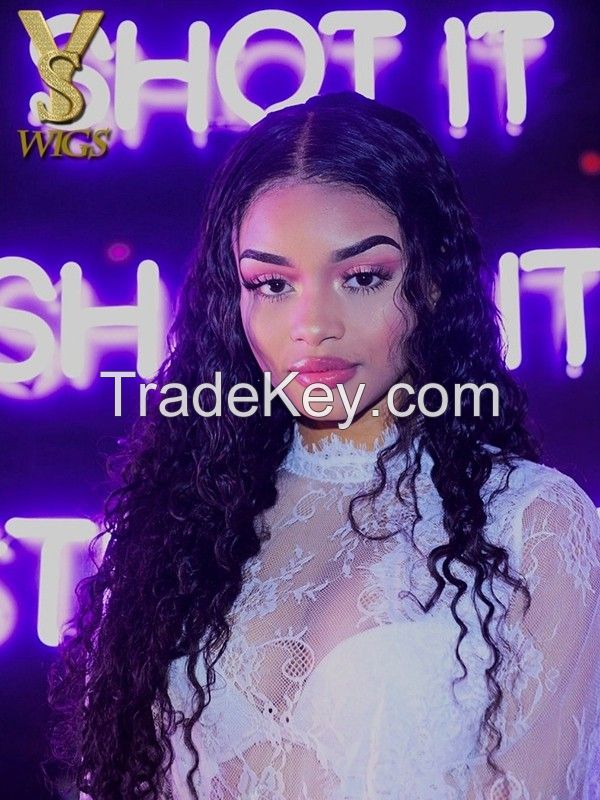 YSwigs Lace Front Human Hair Wigs For Women Deep Wave Wigs