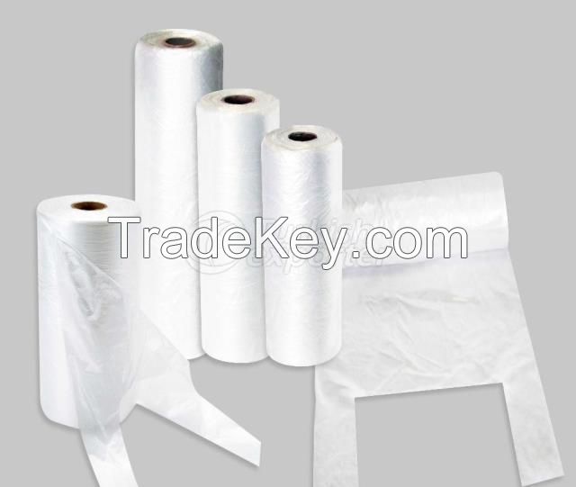 Viet Nam manufature, Cheap HDPE/LDPE T-shirt plastic bag on roll