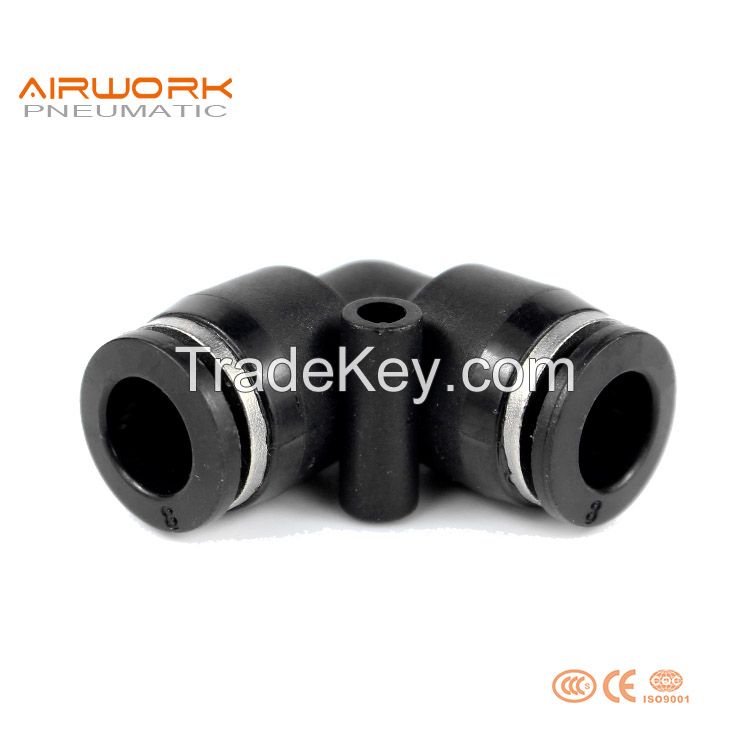 PV Pneumatic Plastic L Type 90 Degree Elbow Push In Quick Fitting Easy Fit Connectors