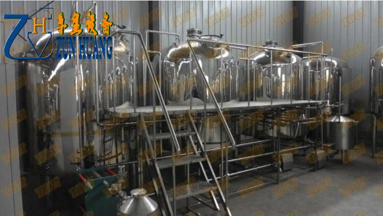 Micro brewery plant for factory production of beer