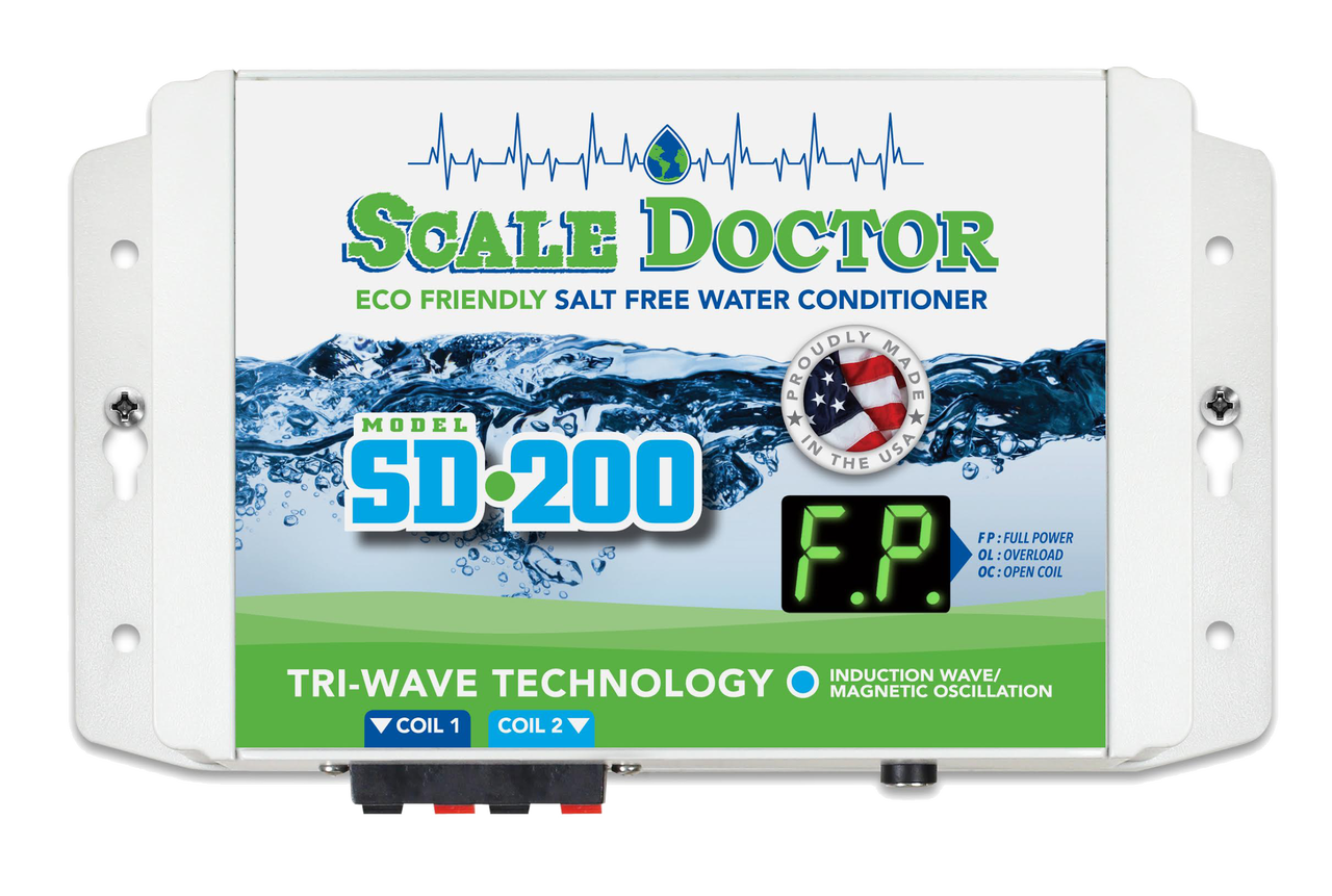 Scale Doctor SD-200 9V Dual Coil Salt Free Water Conditioner Unit