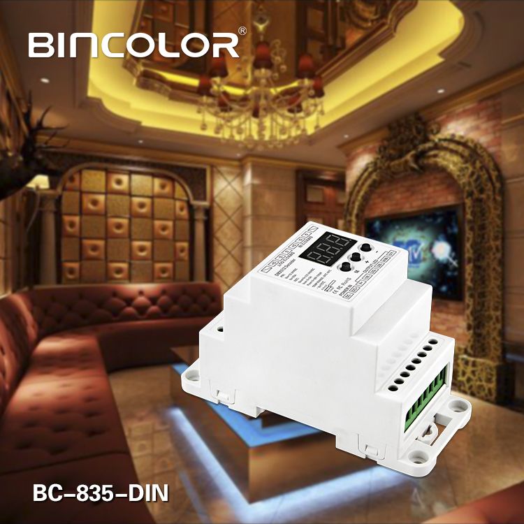 DIN Rail DMX512 Constant Voltage Decoder