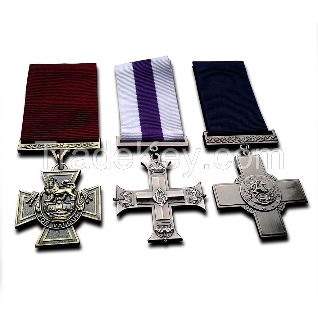 alloy custom high quality souvenir metal cross medal