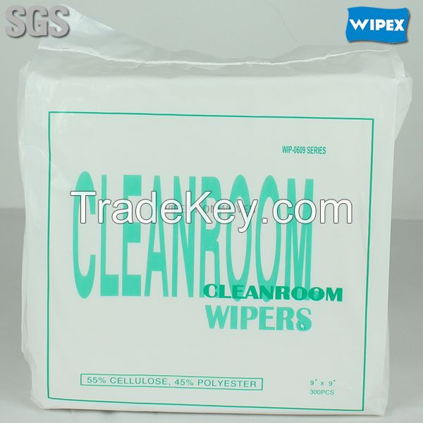 disposable polycellulose industrial lint free cleanroom wiper