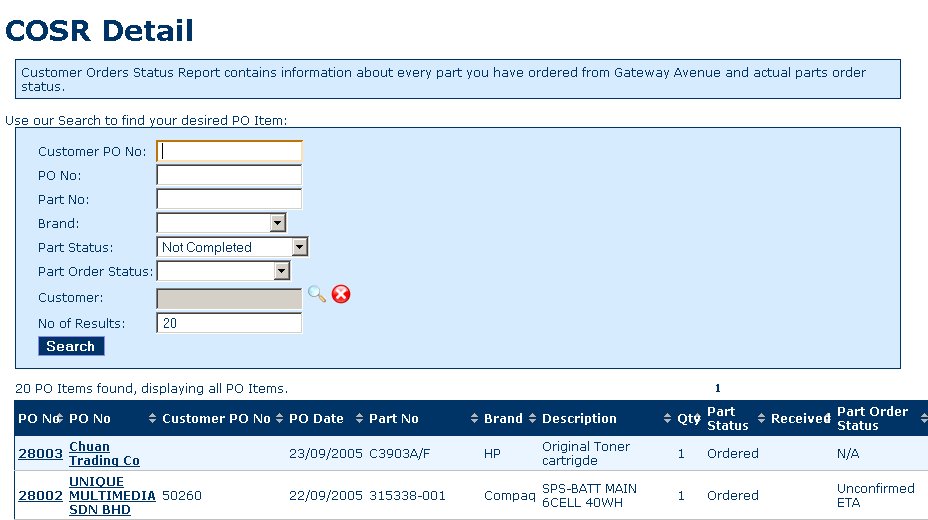 Inventory Control solutions (custom made)