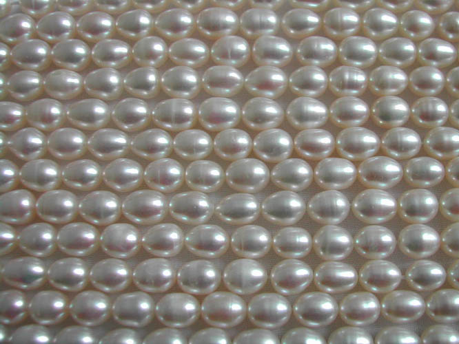 6-7mm rice pearl strands