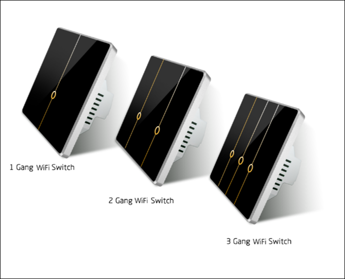 WiFi Light Switch (X-1GANG/2GANG/3GANG)