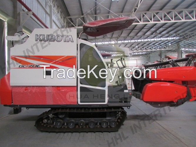 Used combine harvester Kubota  DC70G Re-conditioned