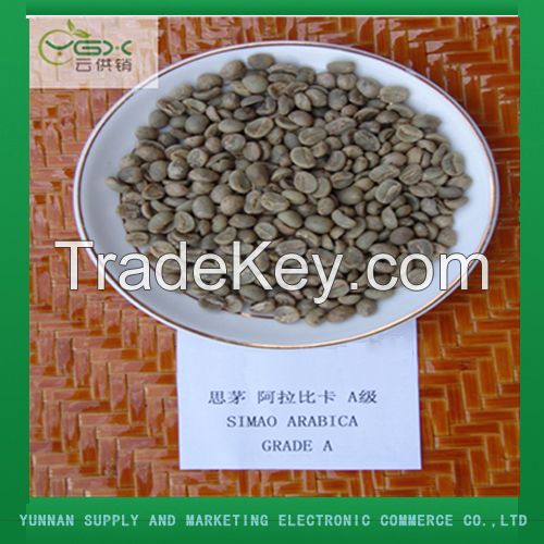 Yunnan Arabic Green Coffee Bean Grade A