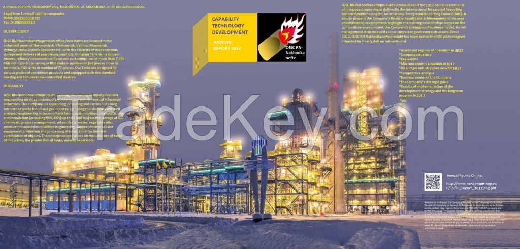 OJSC RN-Nakhodkanefteprodukt Refineryoffers oil and gas onshore and offshore storage and sales, TTO and Transhippment..........of all kind of petroleum product, Mazut,  Jp54, D6, Coal, Pet coke, D2, Bitumen Jet fuel, Rebco