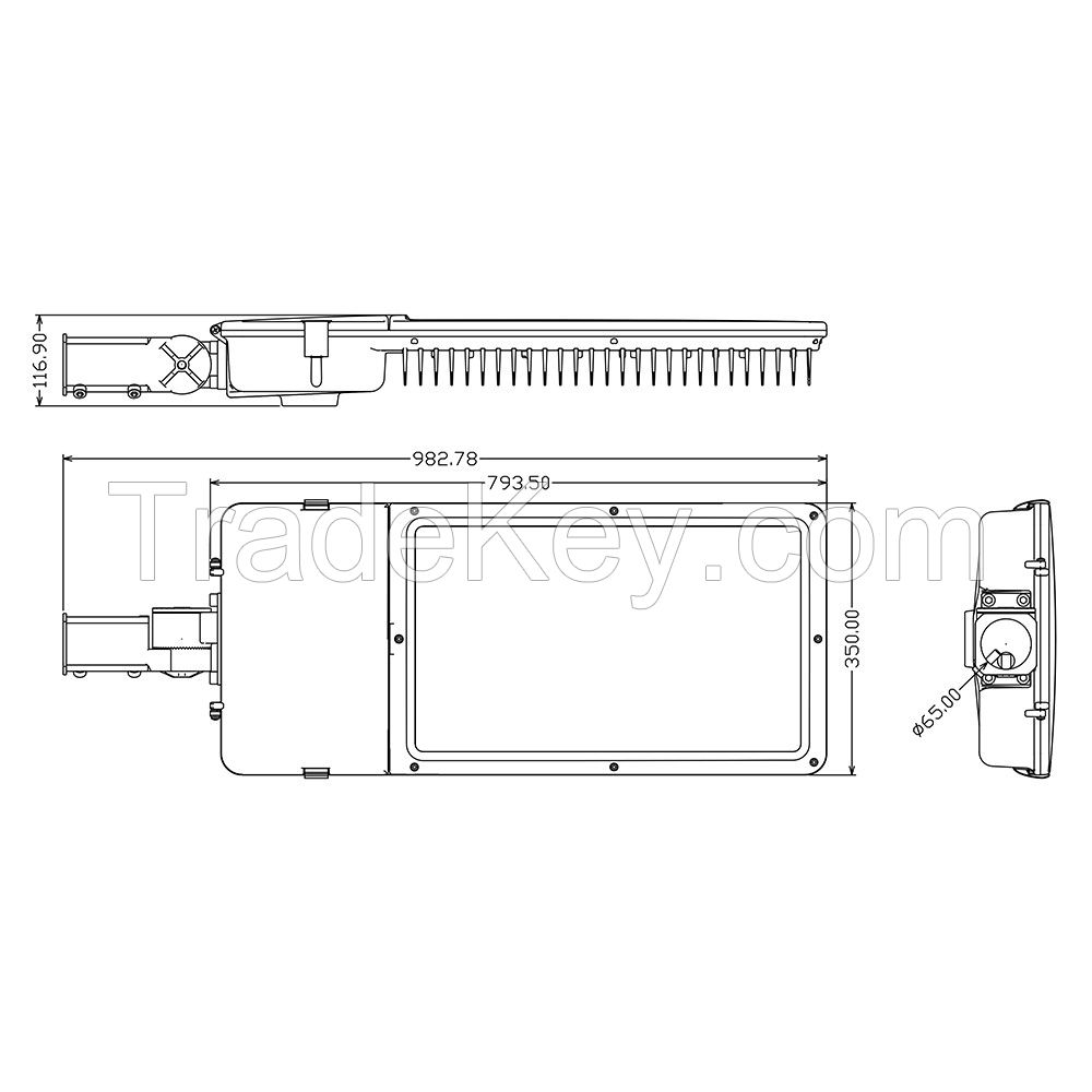 LED Street Light Housing MLT-SLH-BL-II