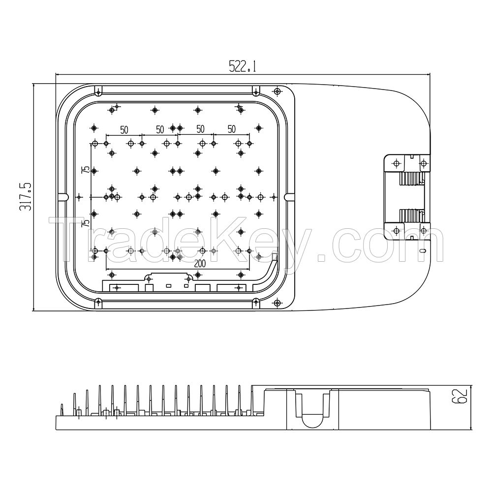 LED Street Light Housing MLT-SLH-EM-II