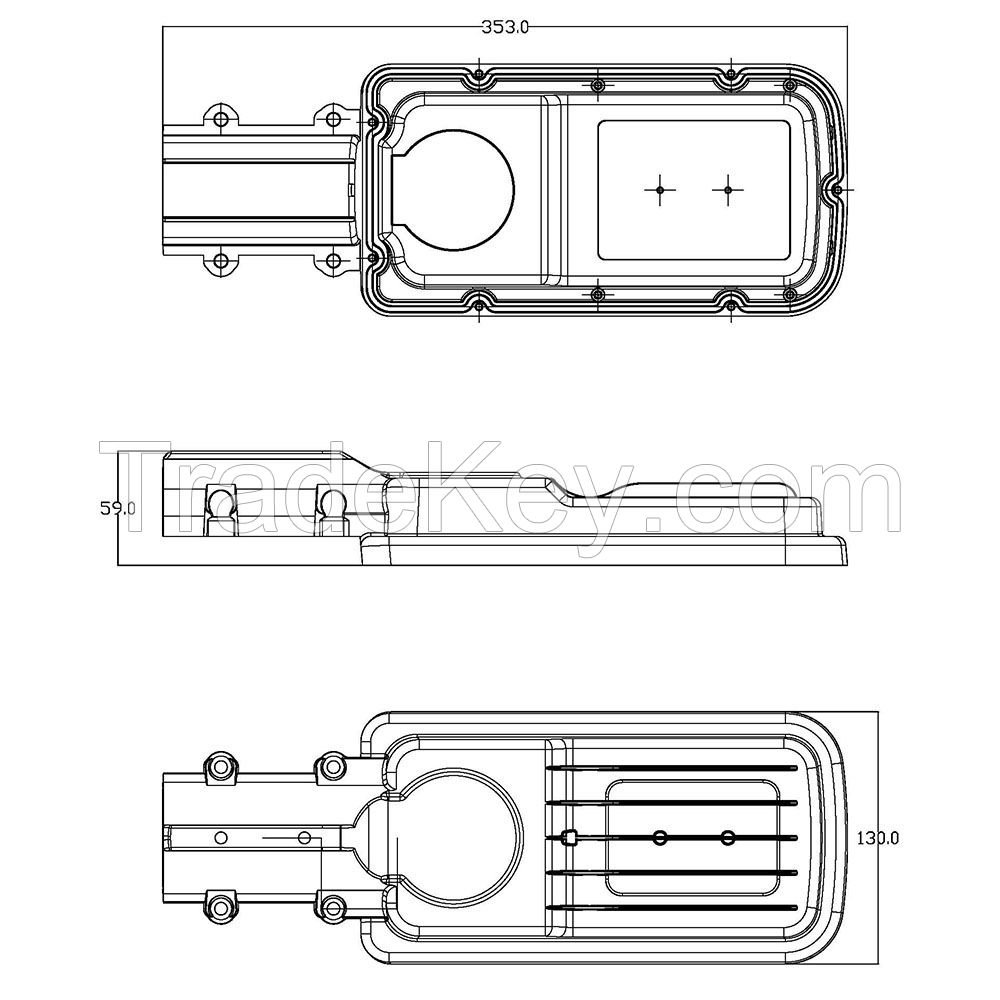 LED Street Light Housing MLT-SLH-AS-I