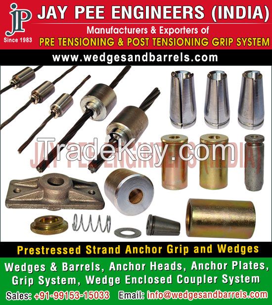 Strand Anchor Wedges Grip Systems Manufacturers Suppliers Exporters in India