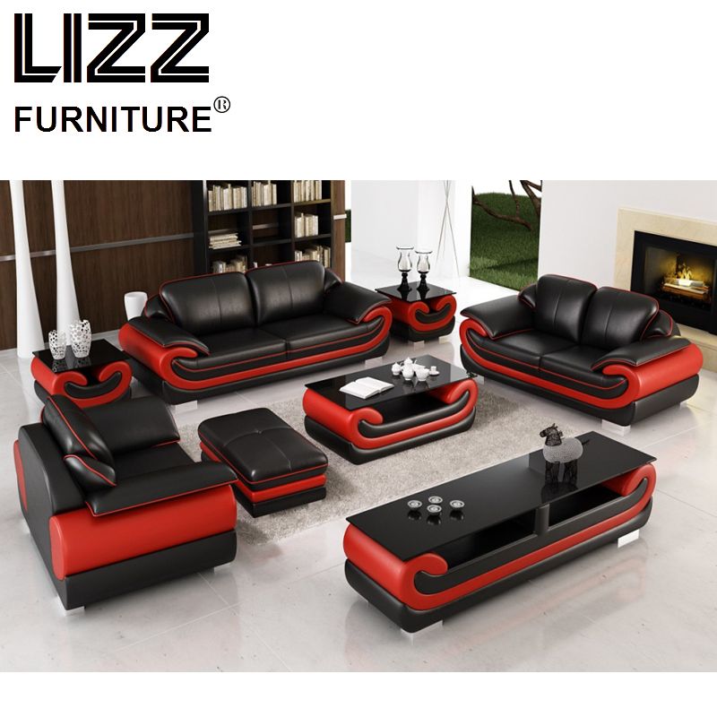 Miami Furniture Leisure Leather Sofa sets