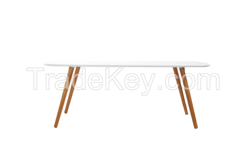 Coffee Table White/blue piano finish table top