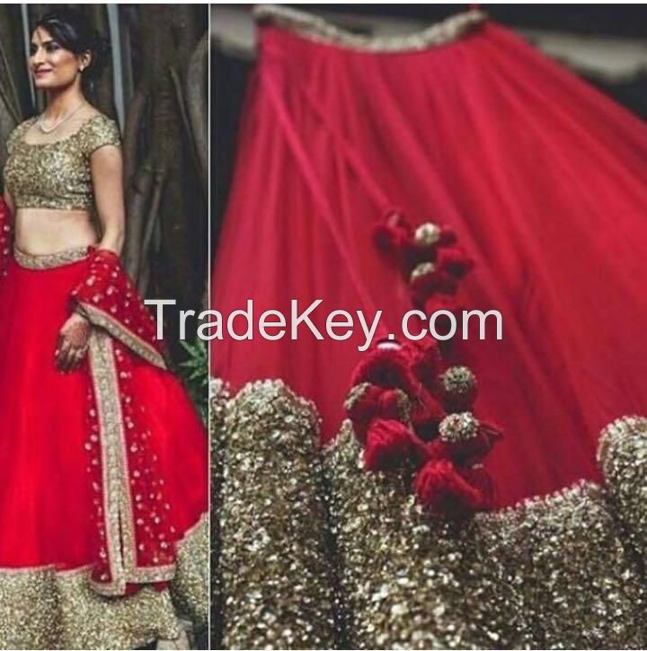 Taffeta Silk Party Dress | Designer Choli Dress