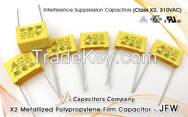 JFW - X2 Metallized Polypropylene Film Capacitor (310VAC)