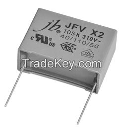 JFV - X2 Metallized Polypropylene Film Capacitor (275VAC)