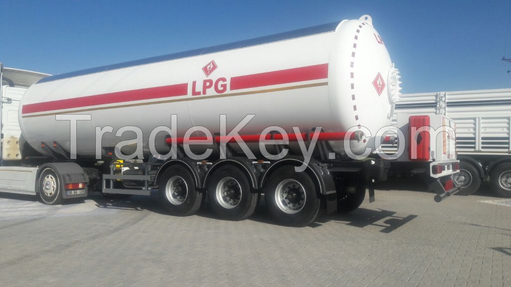 LPG transport tank trailer