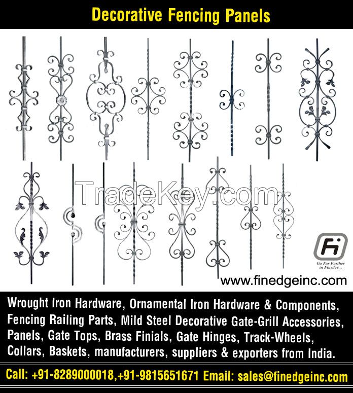 ornamental iron fence hardware materials manufacturers exporters suppliers India