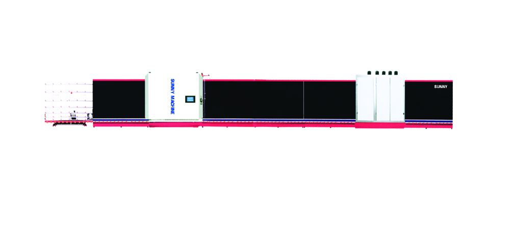 LBZ2500 Vertical Insulating Glass Automatic Flat Press Production Line