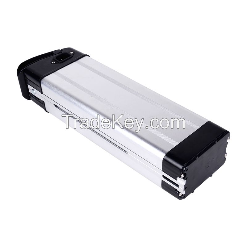 Silver fish type electric bike battery 36v 48v 10Ah 12Ah 15Ah 20Ah lithium battery pack for ebike