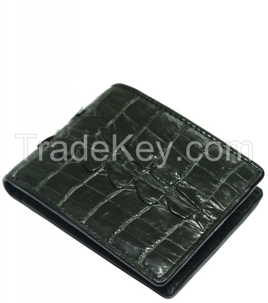 Crocodile leather wallets for men