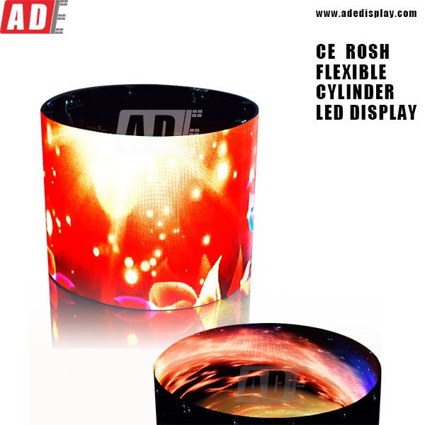 flexible led display for cylinder with HD clear effect ADE TECH