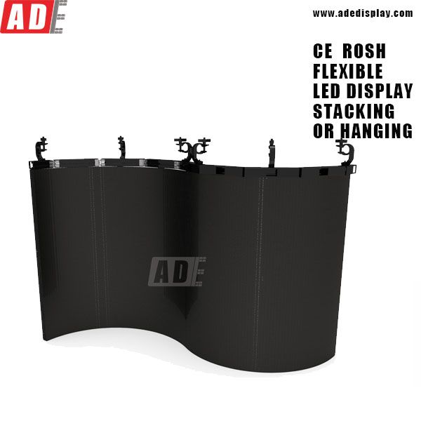 china supplier flexible led display FOR advertising concave convex cylinder led display ct@adedisplay.com