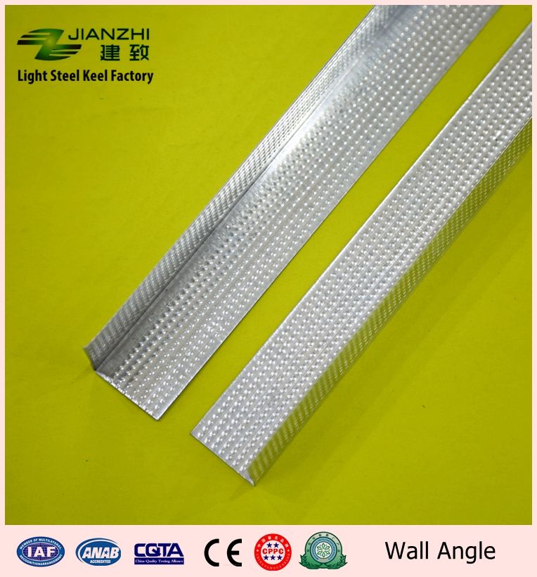 Factory price 60-120g/m2 zinc coating steel keel L type ceiling wall angle 