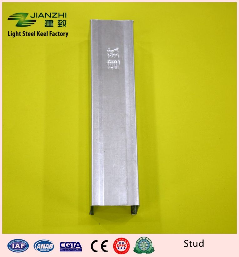 Trusted supplier 50*50mm 80g/m2 zinc coating steel drywall c stud for partition system