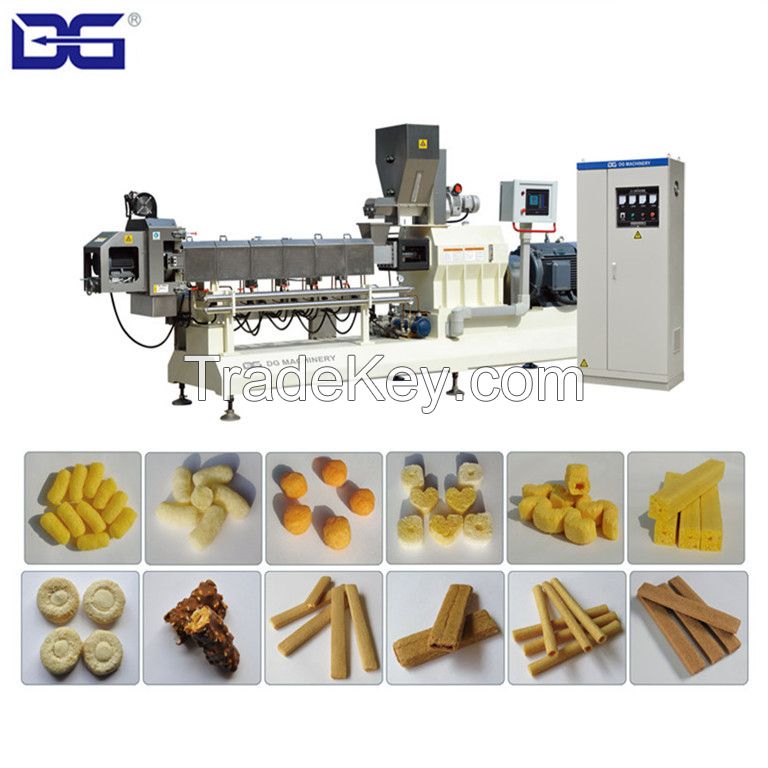 puff corn snack machine cheese coco ball making plant