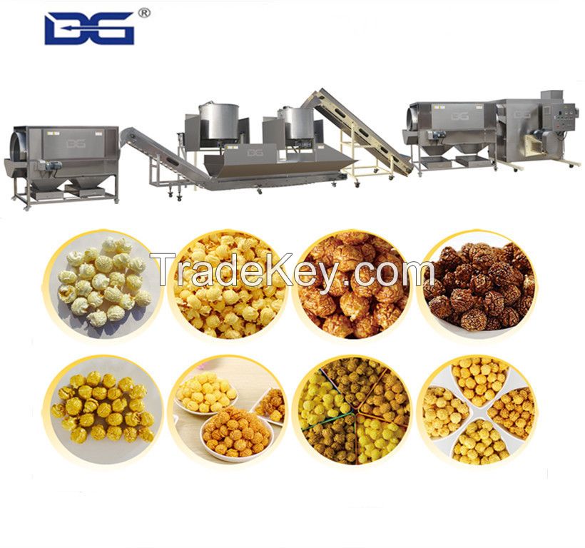 popcorn making line corn popper machine corn pops machine