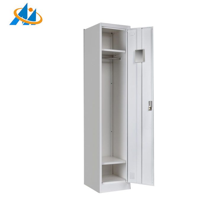 Knock down metal storage single door locker modern bedroom wardrobes