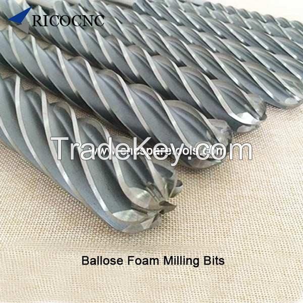 Ballnose Foam Router Bits Long Foam Mill Bits for EPS Poly Foam Cutting