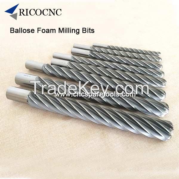 Ballnose Foam Router Bits Long Foam Mill Bits for EPS Poly Foam Cutting