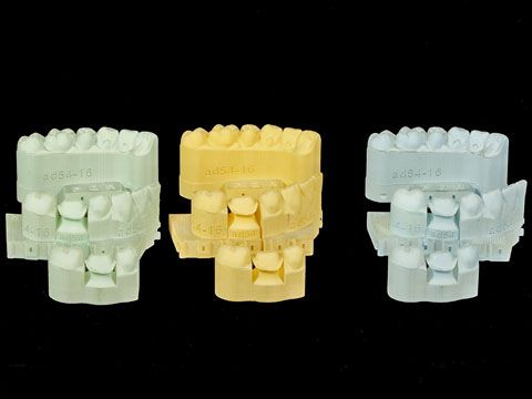 Dental crowns with 3D printing model dental supplies