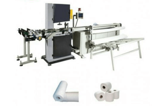 toilet rolls log saw machine