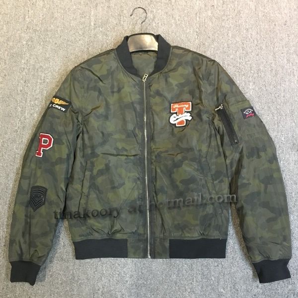 camouflage men bomber jacket withcrib 