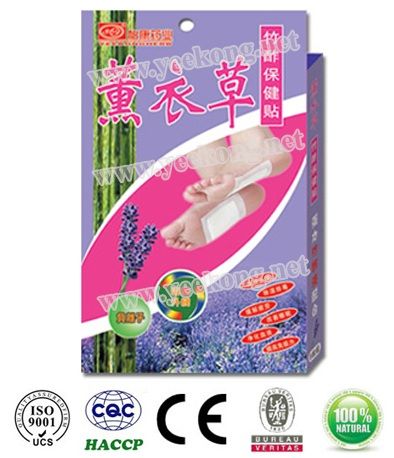 YEEKONG wholesale OEM/ODM healthcare detox foot pads bamboo vinegar wood vinegar plasters with lavender