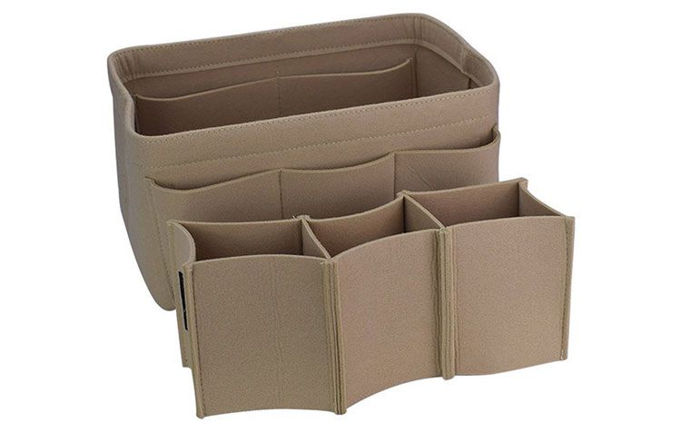 Felt Container Cosmetic Bag Organizer Storage Box Bag Organizing Hand Bag Makeup bag Thanksgiving Gift