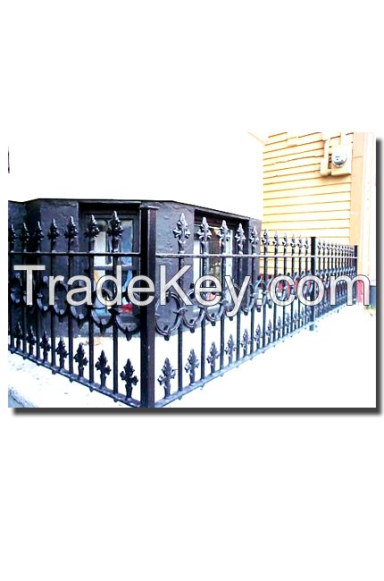 wrought iron fence