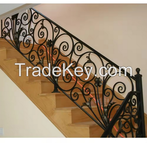 Wrought iron Stair handrail