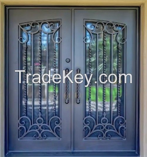 wrought iron door