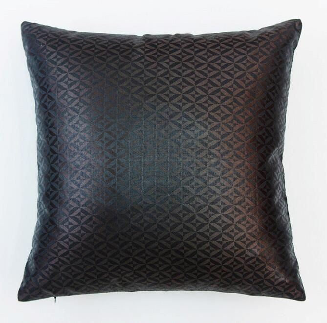 Durable Polyester fabric Nylon yarn square shape Geometric Patterns pillow covers