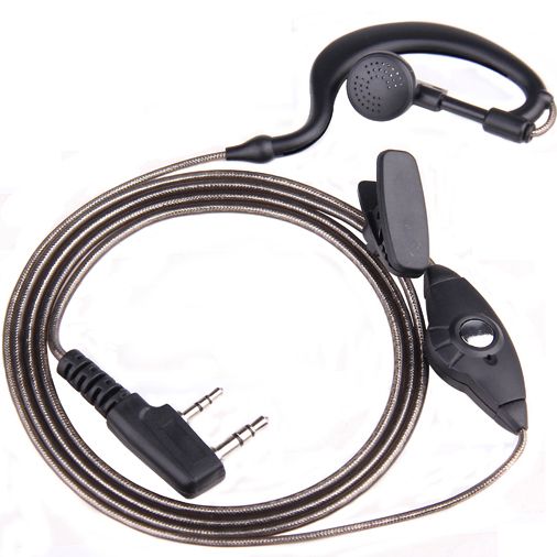 1pin 2.5mm Black Aluminum Foil Earpiece Earphone Headset for Motorola Talkabout Cobra Walkie Talkie Two Way Radio T6200C 