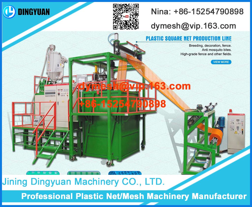 Plastic net machine for square mesh, breeding net making