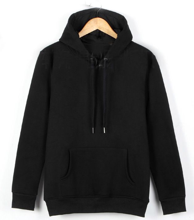 Men\'s Zip Hoodie In Black Color And Customized